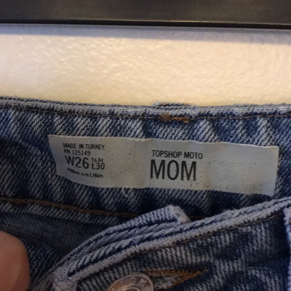 Topshop Embroidered Mom Jeans - Picture 3 of 4